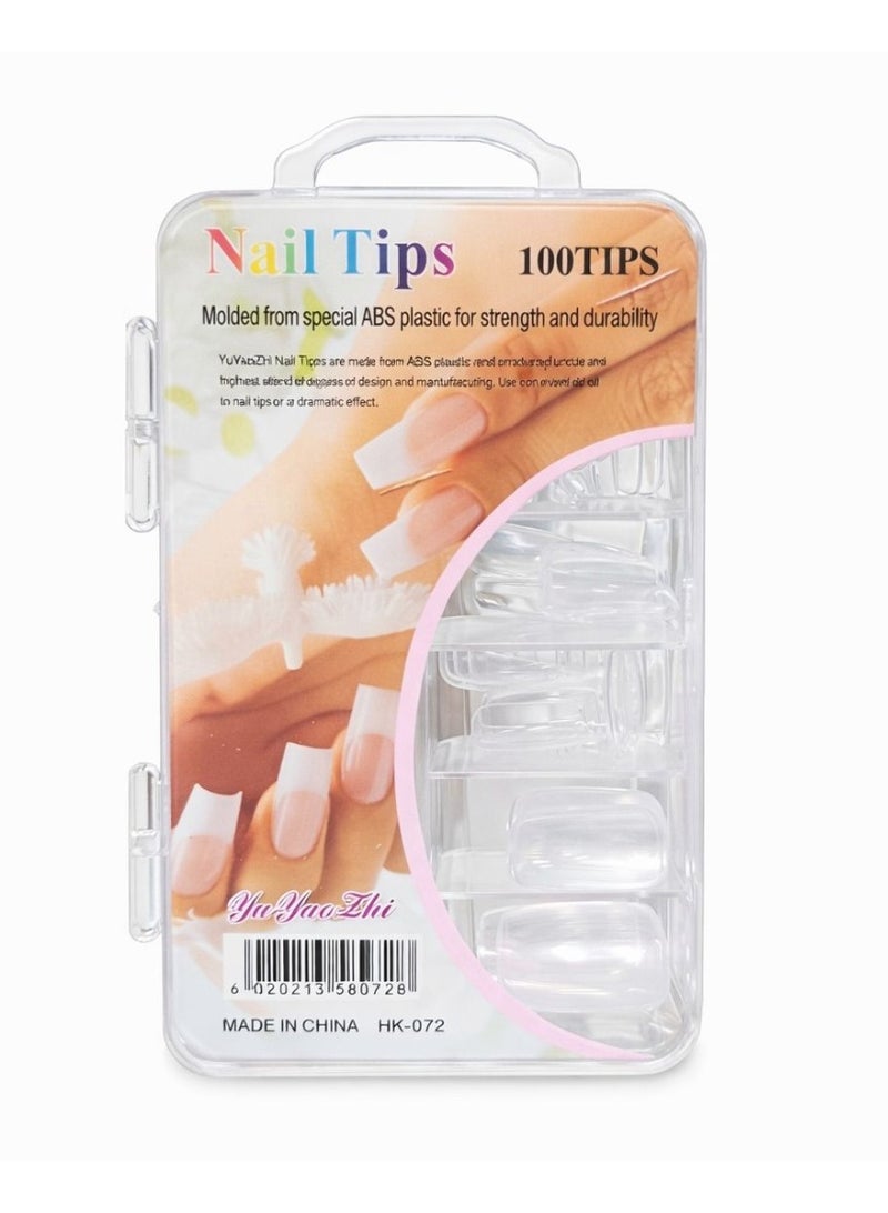 تيبس أظافر احترافية – 100 قطعة من البلاستيك ABS المتين